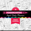 Load image into Gallery viewer, Printable Kindergarten April Daily Phonics
