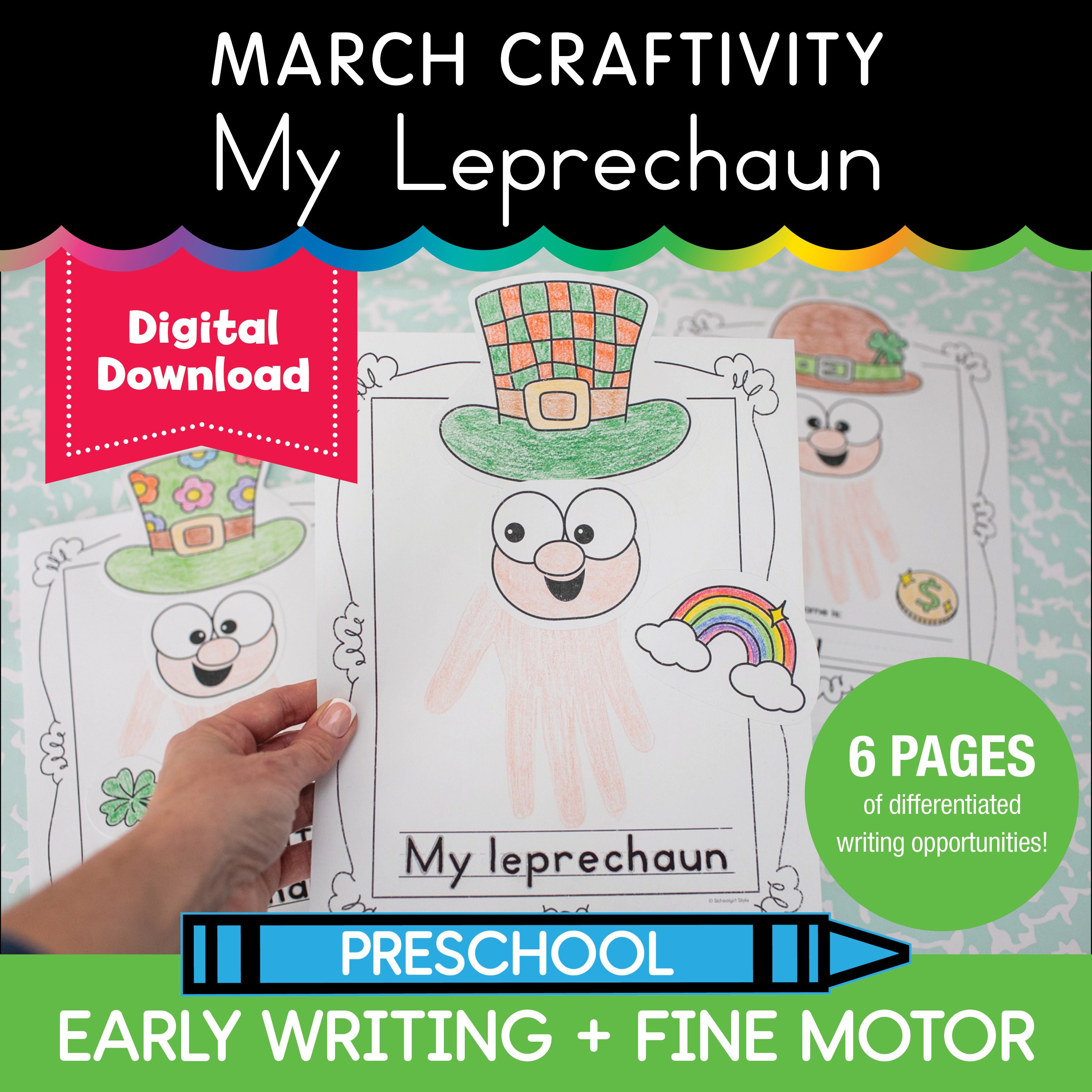 Printable March My Leprechaun Craftivity