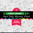 Load image into Gallery viewer, Printable First Grade April Daily Morning Work
