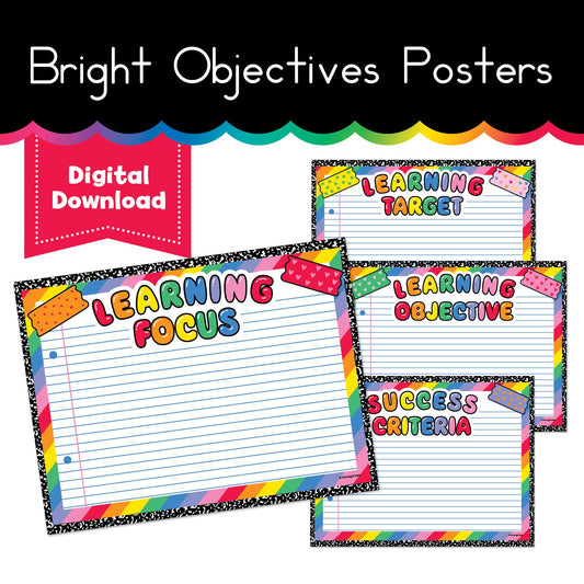 Bright Objectives Posters