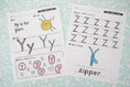 Load image into Gallery viewer, Printable Kindergarten March Daily Alphabet (Y, Z, & Full Alphabet Review)
