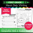 Load image into Gallery viewer, Printable First Grade March Daily Writing
