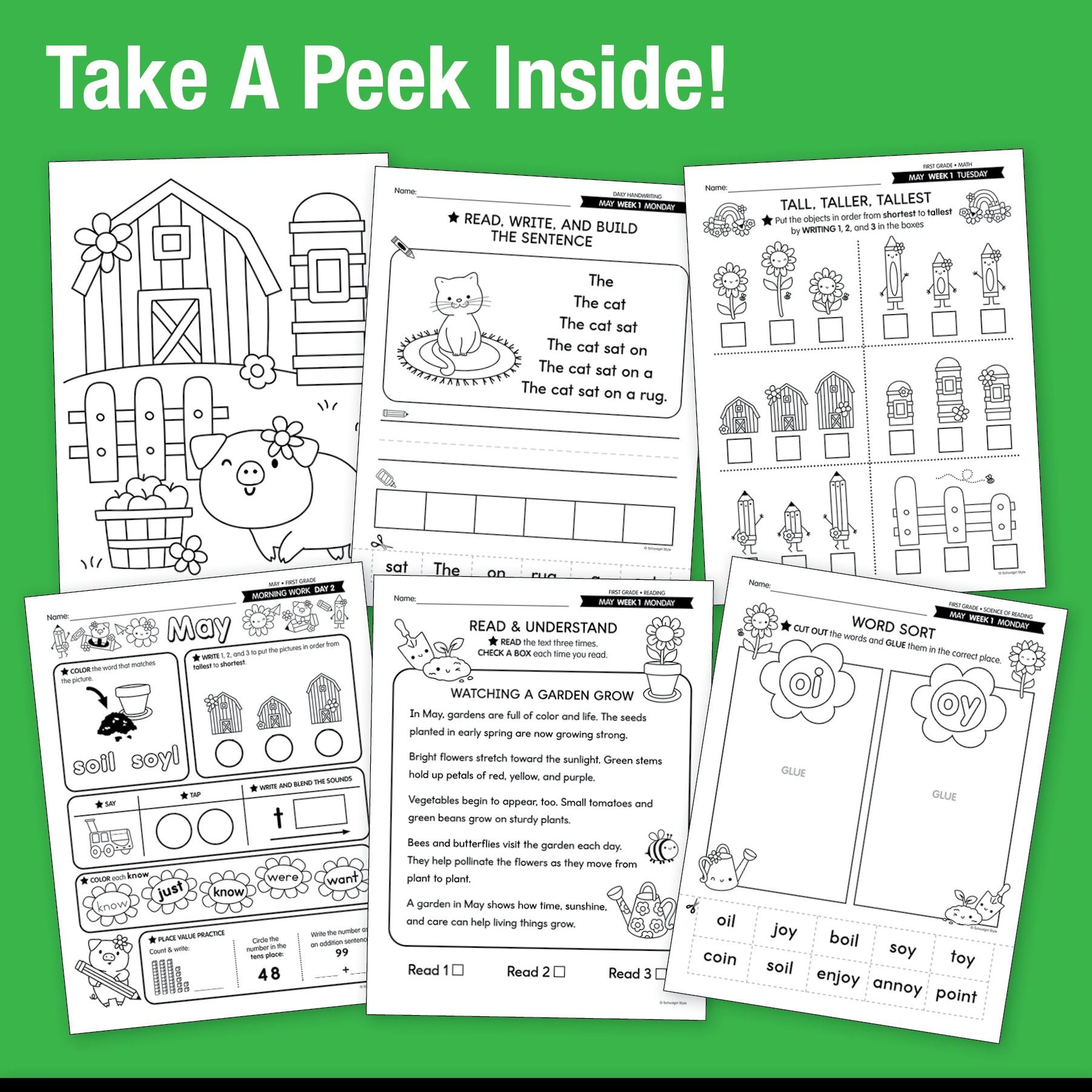 Ultimate First Grade May Homeschool Curriculum Bundle
