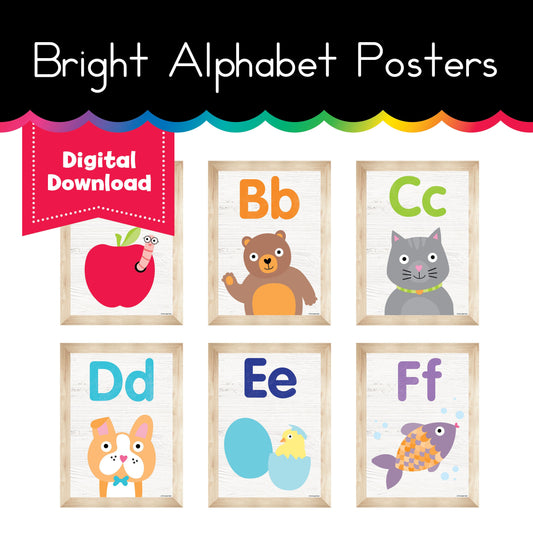 Bright Alphabet Posters 