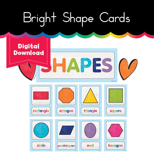 Bright Shape Cards 