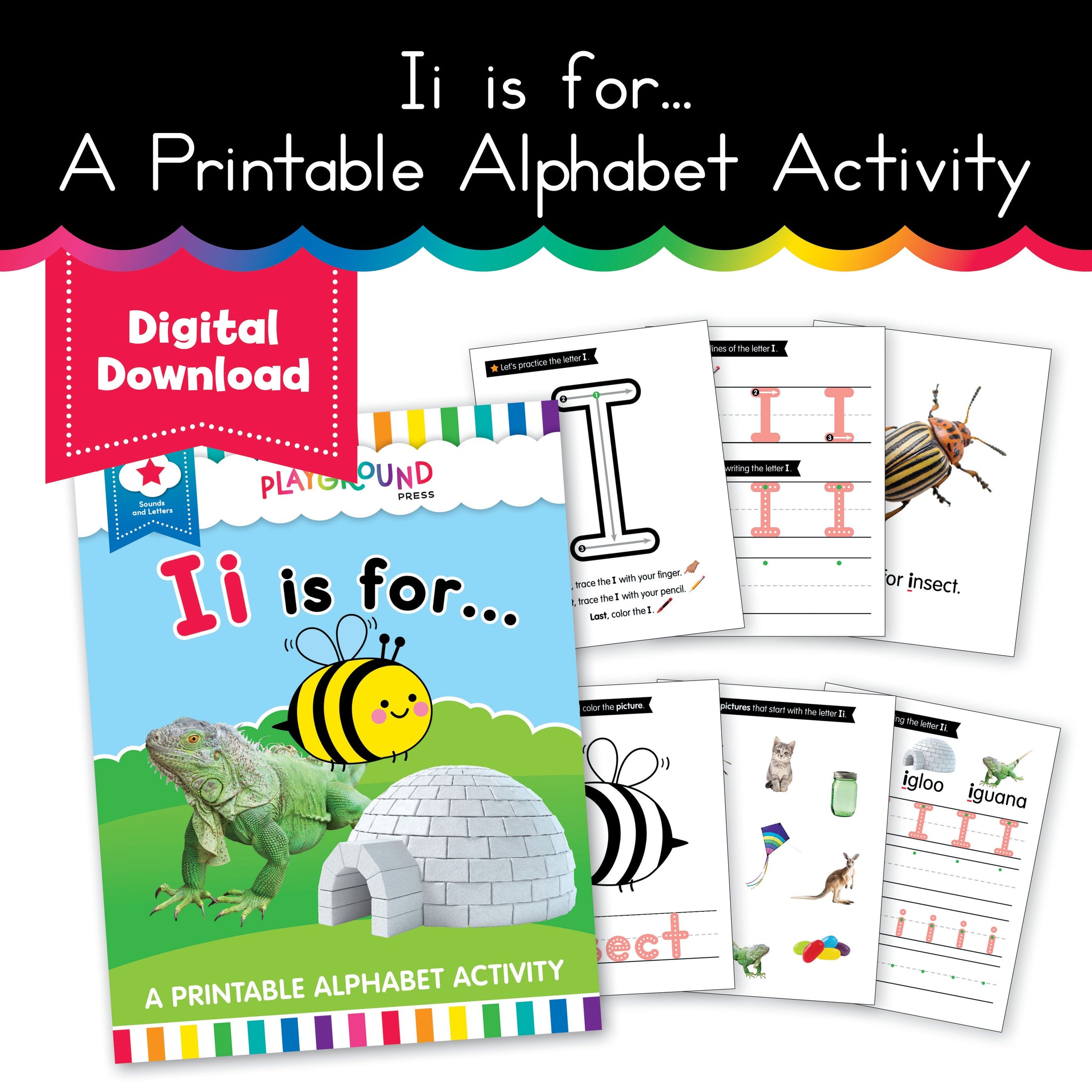 S.T.A.R. Reading: Ii is For... A Printable Alphabet Activity - Book 3