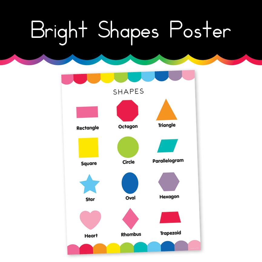 Bright | Shapes | Home Learning Poster