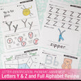 Load image into Gallery viewer, Printable Kindergarten March Daily Alphabet (Y, Z, & Full Alphabet Review)
