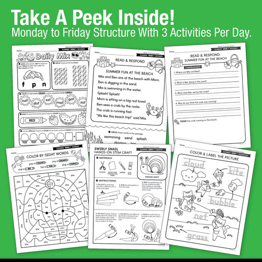 Ultimate Bridge To Second Grade Pre-Printed And Digital Summer Workbook