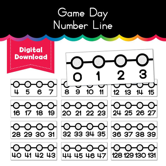 Game Day Number Line