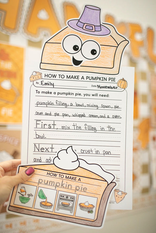 Printable How To Make A Pumpkin Pie Craftivity