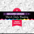 Load image into Gallery viewer, Printable Second Grade March Daily Reading
