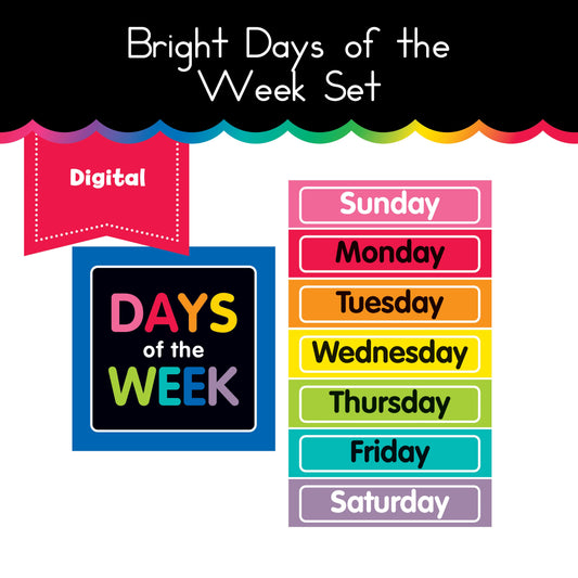 Bright Days of the Week Printable