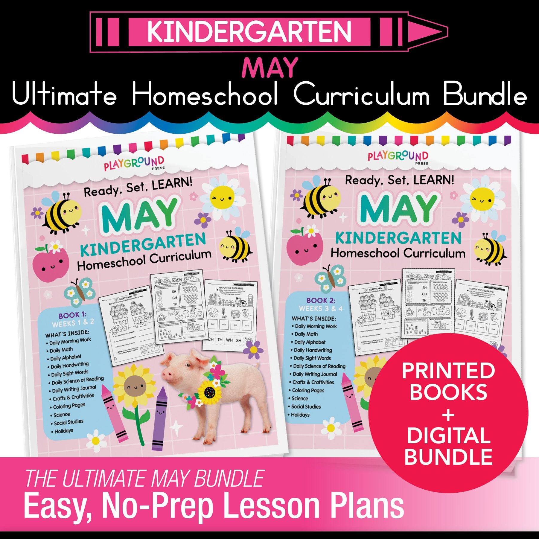 Ultimate Kindergarten May Homeschool Curriculum Bundle