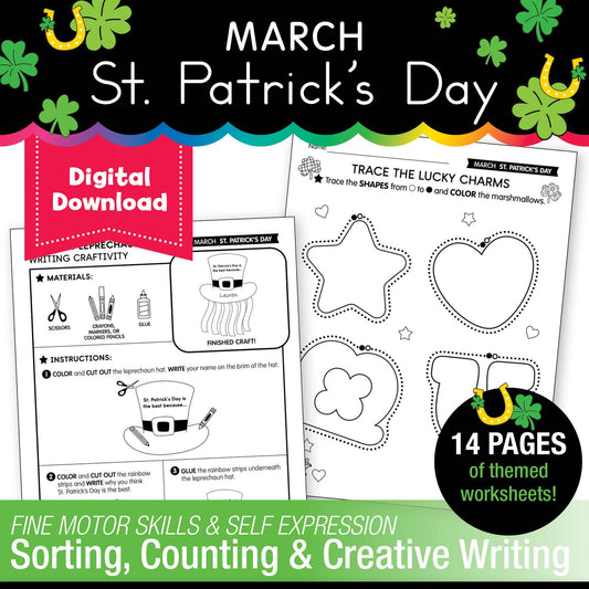 Printable March St. Patrick's Day Activity Pack