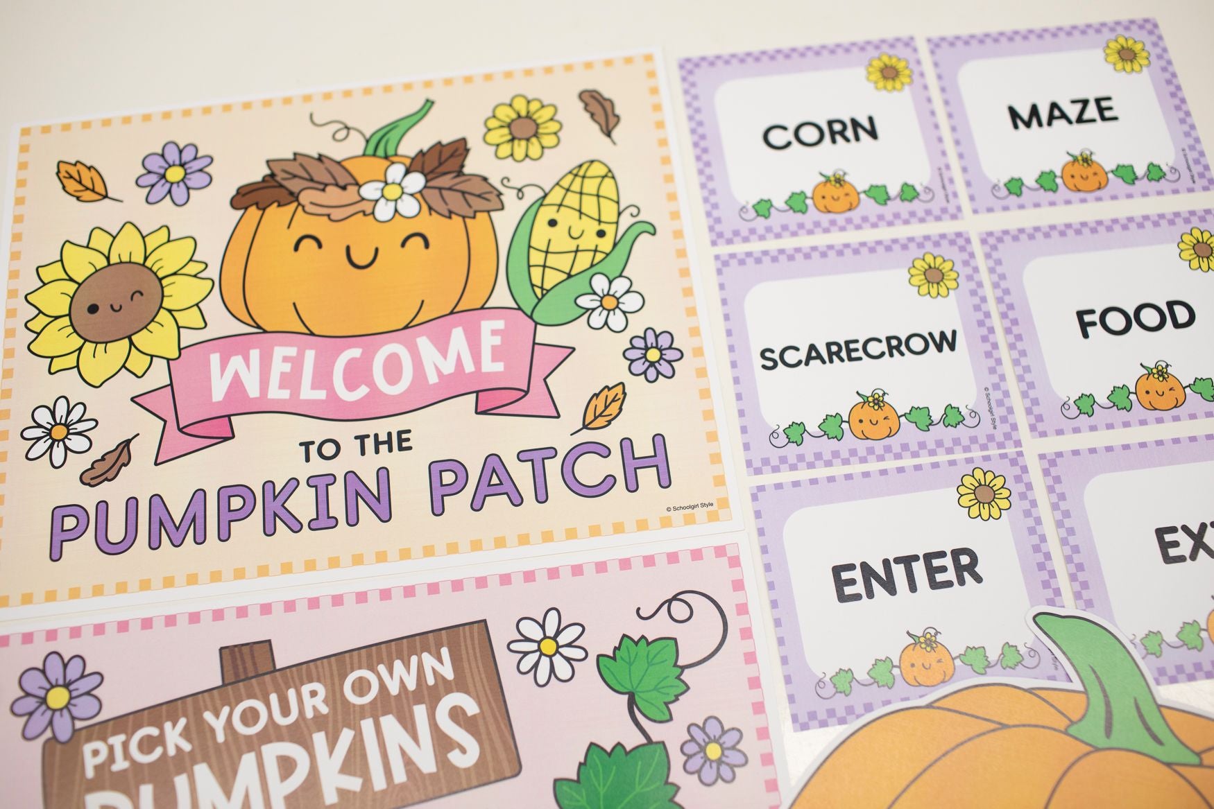 Printable October Dramatic Play Pumpkin Patch