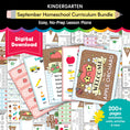 Load image into Gallery viewer, Kindergarten September Homeschool Curriculum Bundle
