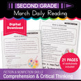 Load image into Gallery viewer, Printable Second Grade March Daily Reading
