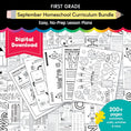 Load image into Gallery viewer, First Grade September  Homeschool Curriculum Bundle
