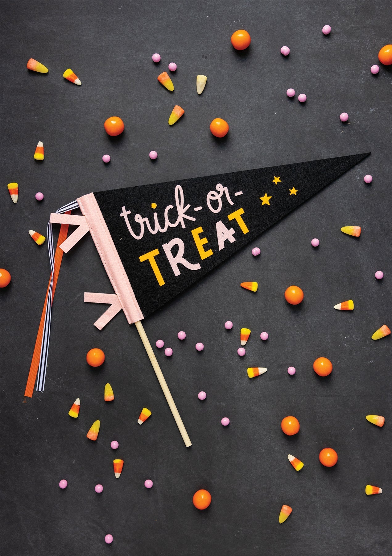 Trick-or-Treat Felt Pennant