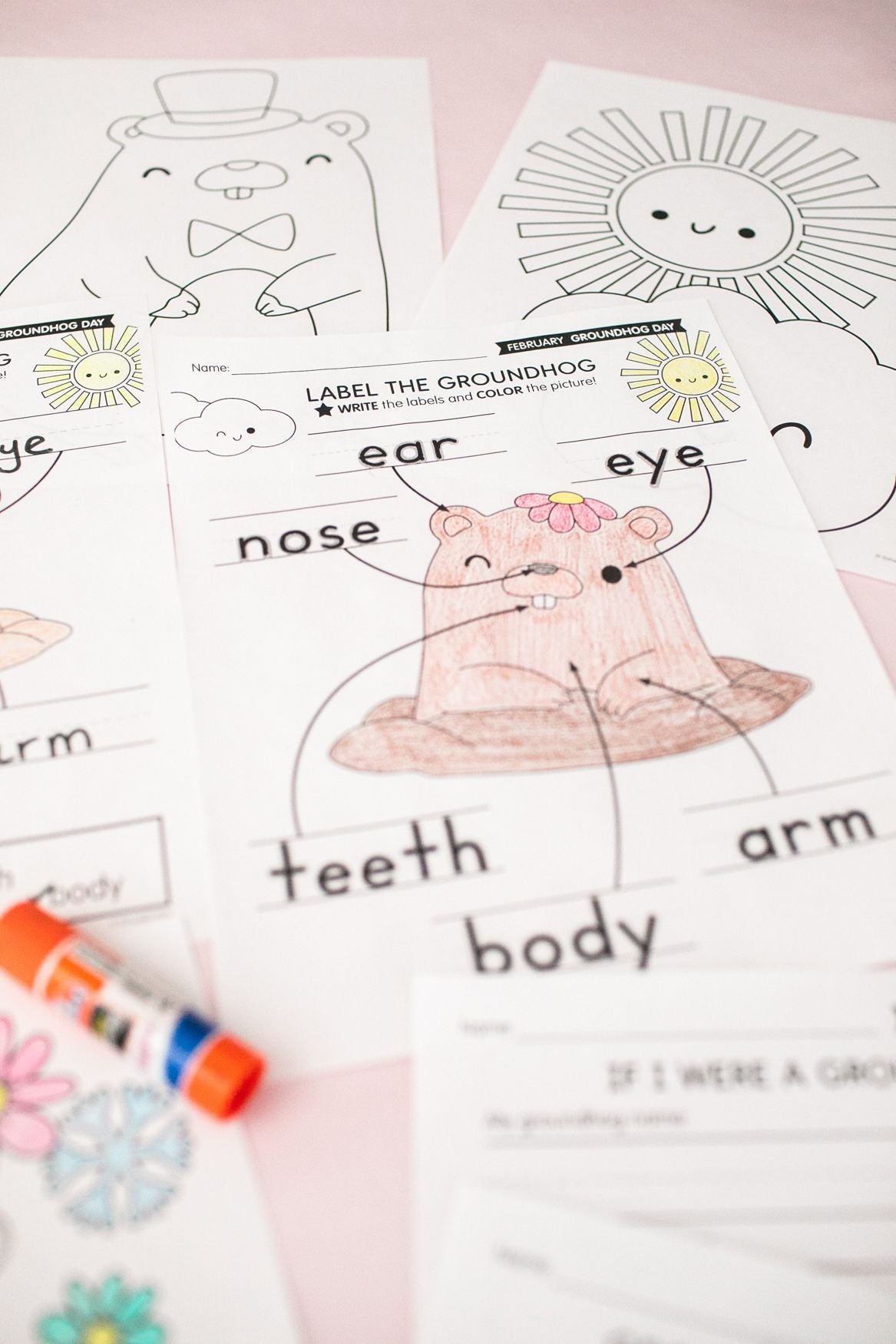 Printable February Groundhog Day Activity Pack