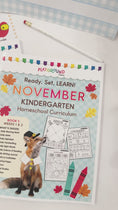 Load and play video in Gallery viewer, Printable Kindergarten November Homeschool Curriculum Bundle
