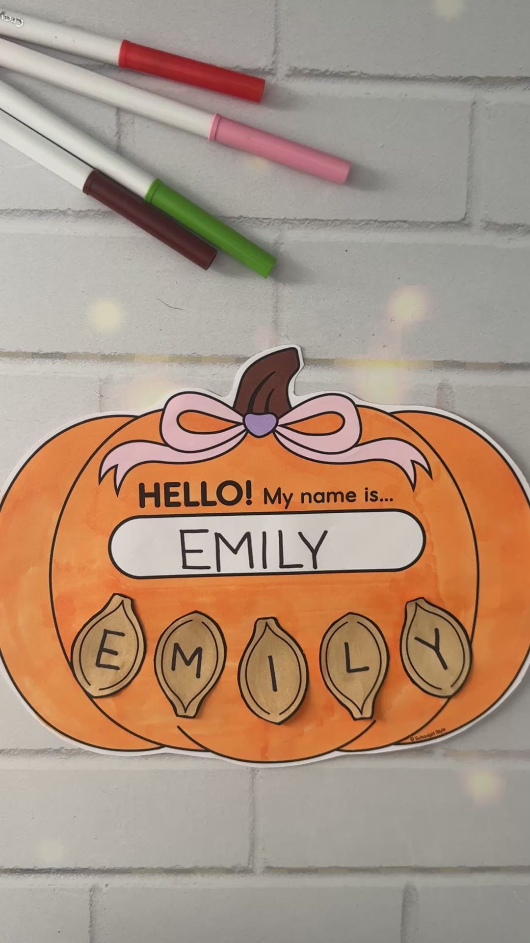 Pumpkin name craft