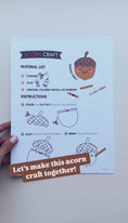 Load and play video in Gallery viewer, Smiley Acorn Fall Craft
