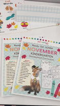 Load and play video in Gallery viewer, Printable Kindergarten November Homeschool Curriculum Bundle
