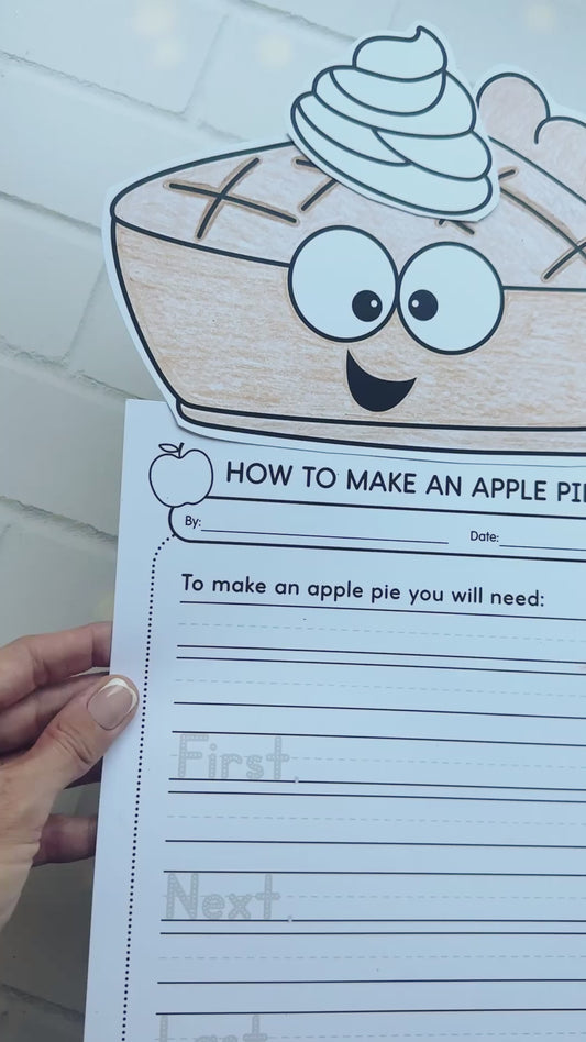 How to Make an Apple Pie Craftivity