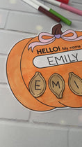 Load and play video in Gallery viewer, Pumpkin name craft
