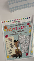 Load and play video in Gallery viewer, Printable First Grade November Homeschool Curriculum Bundle
