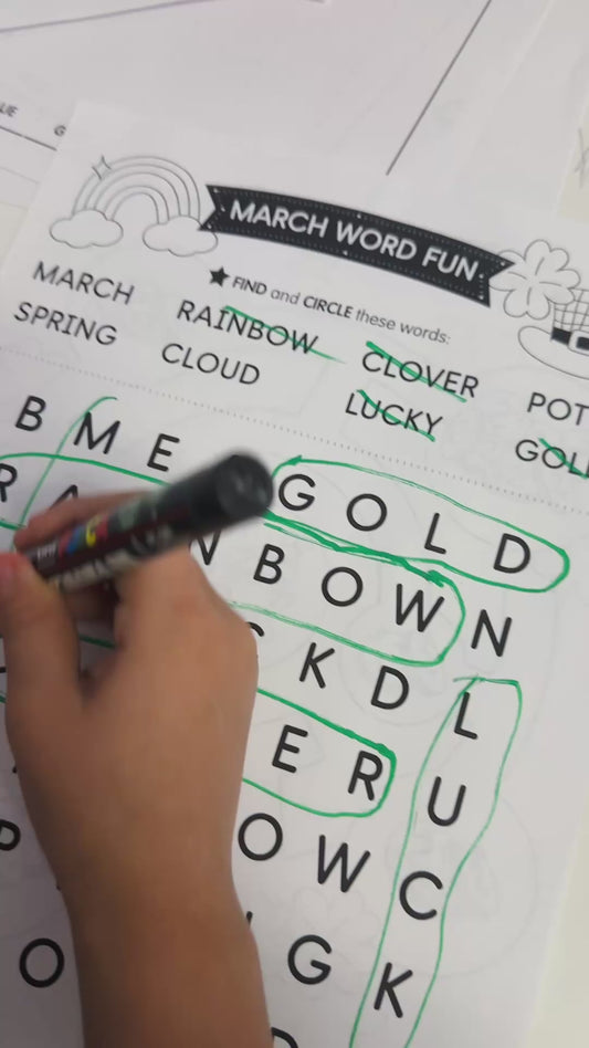 March Mazes & Word Search Pack