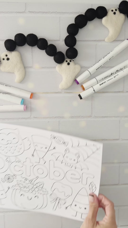 free october themed coloring pages