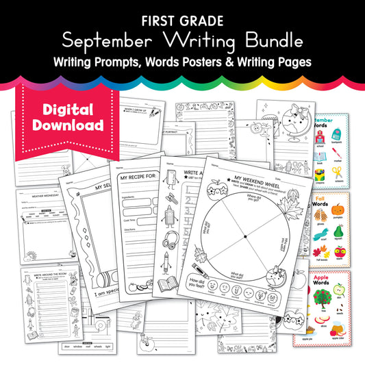 First Grade September Writing Bundle