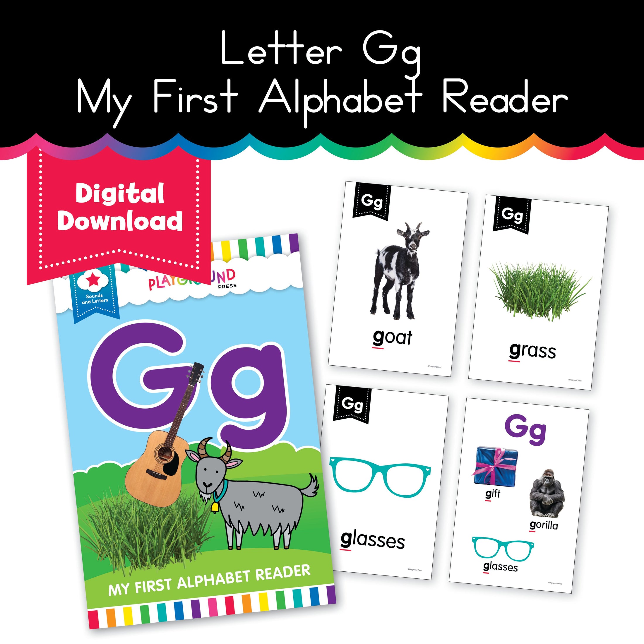 my first alphabet reader letter Gg