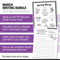 Load image into Gallery viewer, Printable Second Grade March Writing Bundle
