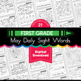 Load image into Gallery viewer, Printable First Grade May Daily Sight Words
