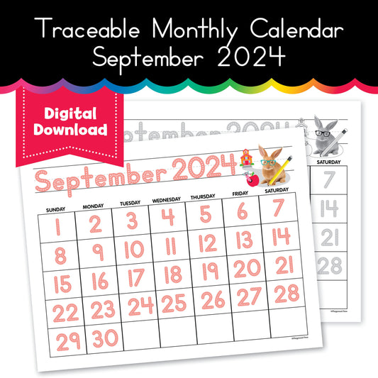 September 2024 Traceable Calendar