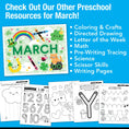 Load image into Gallery viewer, Printable Preschool March Rainbow Flashcards Alphabet Center
