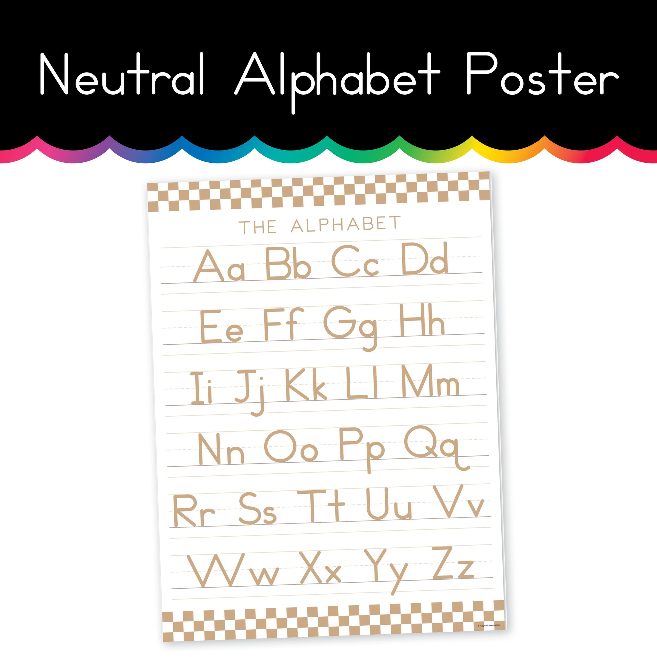 Neutral | Alphabet | Home Learning Poster