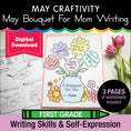 Load image into Gallery viewer, Printable May A Bouquet For Mom Writing Craftivity
