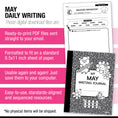 Load image into Gallery viewer, Printable Kindergarten May Daily Writing
