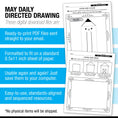 Load image into Gallery viewer, Printable Preschool May Daily Directed Drawing
