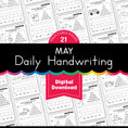 Load image into Gallery viewer, Printable May Daily Handwriting

