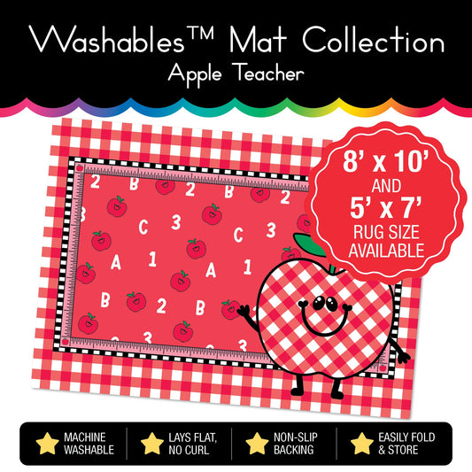 Apple Teacher Classroom Mat by Schoolgirl Style