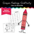 Load image into Gallery viewer, Crayon Feelings Craftivity
