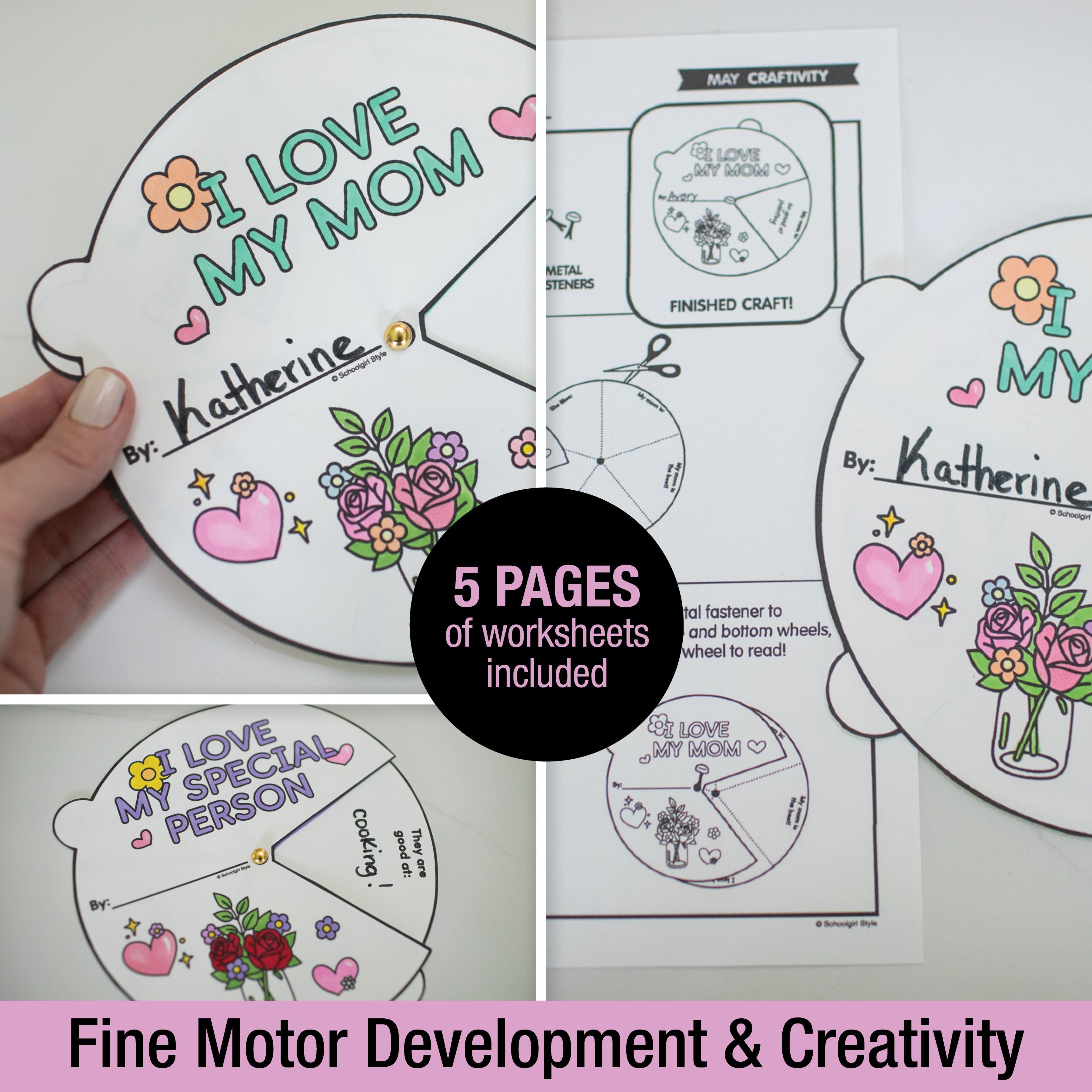 Printable May I Love My Mom Writing Craftivity