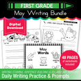 Load image into Gallery viewer, Printable First Grade May Writing Bundle
