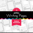 Load image into Gallery viewer, Printable April Writing Pages
